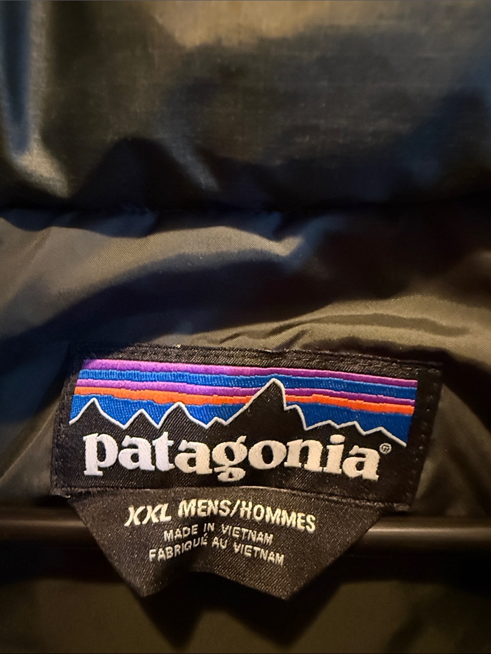 Patagonia Brown and Olive Quilted Puffer Vest - Picture 2 of 3